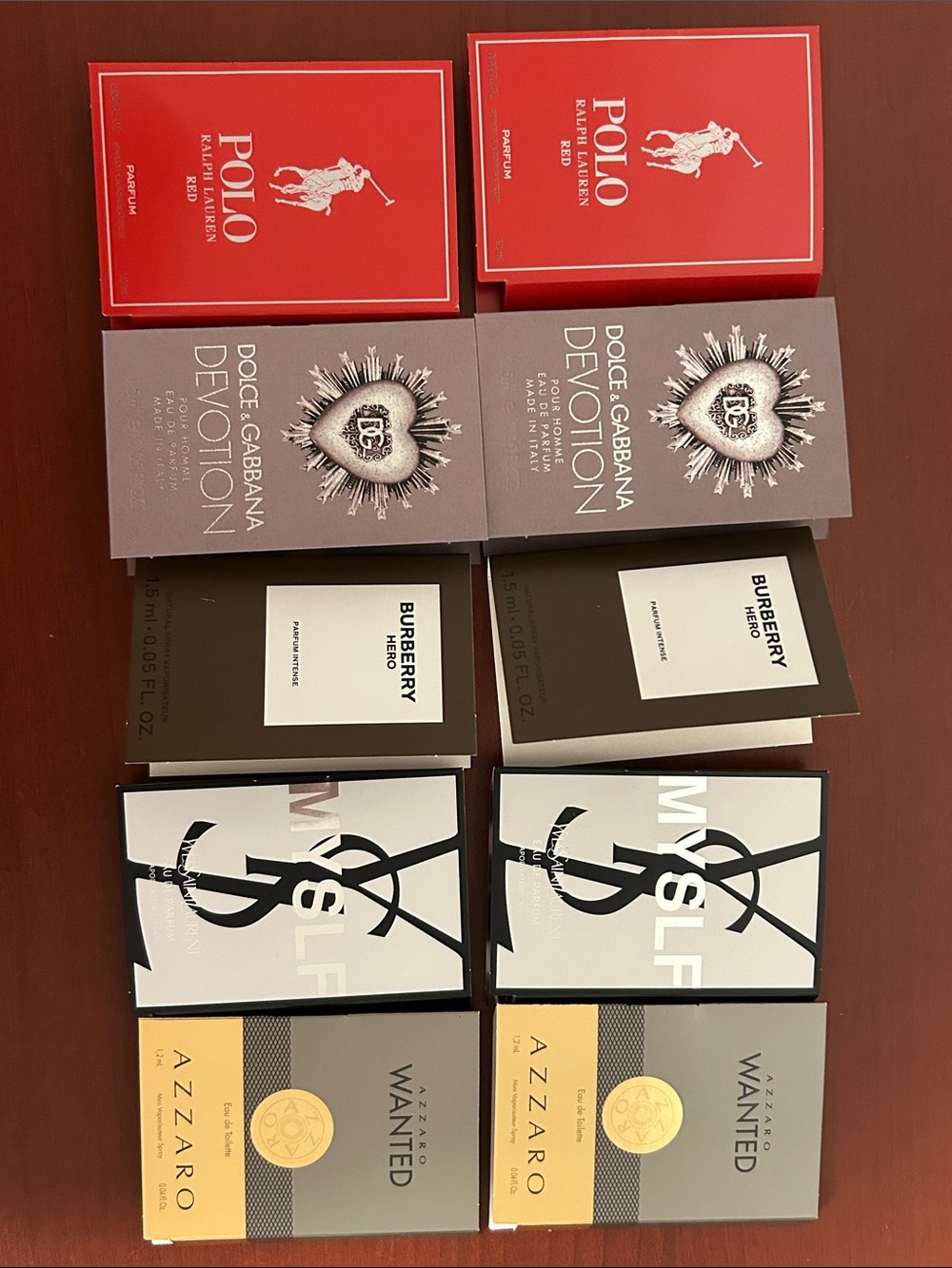 10 pieces men’s Sample collection